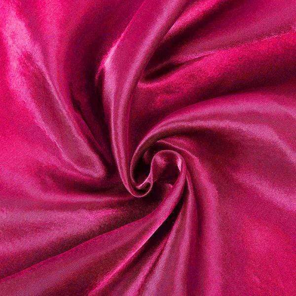 90" x 132" Satin Rectangular Tablecloth - Fuchsia TAB_STN_90132_FUSH