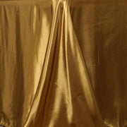 90" x 132" Satin Rectangular Tablecloth - Gold TAB_STN_90132_GOLD