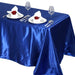 90" x 132" Satin Rectangular Tablecloth - Royal Blue TAB_STN_90132_ROY