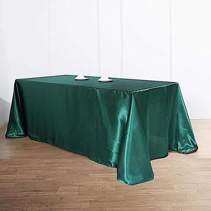 90" x 132" Satin Rectangular Tablecloth