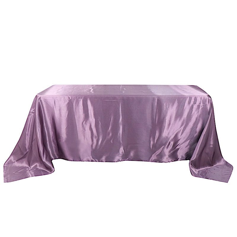 90" x 132" Satin Rectangular Tablecloth