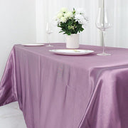 90" x 132" Satin Rectangular Tablecloth