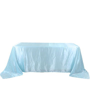 90" x 132" Satin Rectangular Tablecloth
