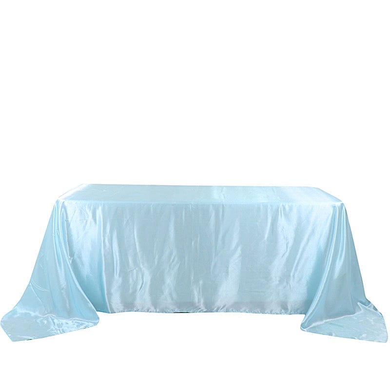 90" x 132" Satin Rectangular Tablecloth