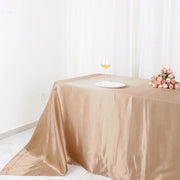90" x 132" Satin Rectangular Tablecloth