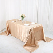 90" x 132" Satin Rectangular Tablecloth