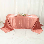 90" x 132" Satin Rectangular Tablecloth