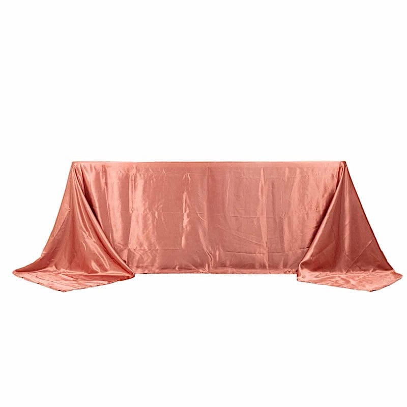90" x 132" Satin Rectangular Tablecloth