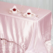 90" x 132" Satin Rectangular Tablecloth TAB_STN_90132_046