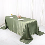 90" x 132" Satin Rectangular Tablecloth TAB_STN_90132_DSG