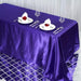 90" x 132" Satin Rectangular Tablecloth - Purple TAB_STN_90132_PURP