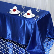 90" x 132" Satin Rectangular Tablecloth TAB_STN_90132_ROY