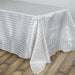 90" x 132" Satin Stripes Rectangular Tablecloth TAB_14_90132_CHMP