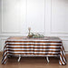 90" x 132" Stripes Satin Rectangular Tablecloth