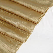 90" x 156" Accordion Metallic Crinkled Taffeta Rectangular Tablecloth
