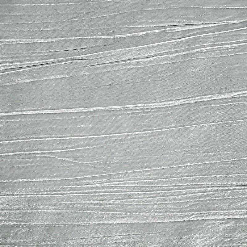 90" x 156" Accordion Metallic Crinkled Taffeta Rectangular Tablecloth