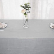 90" x 156" Accordion Metallic Crinkled Taffeta Rectangular Tablecloth