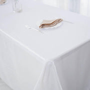 90" x 156" Accordion Metallic Crinkled Taffeta Rectangular Tablecloth