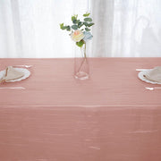 90" x 156" Accordion Metallic Crinkled Taffeta Rectangular Tablecloth