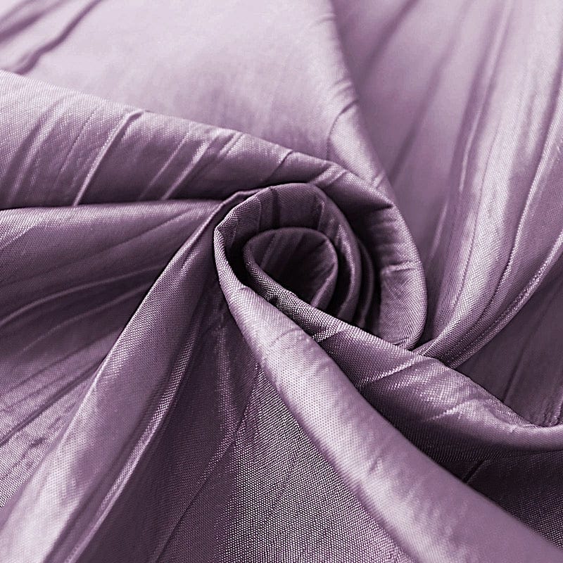 90" x 156" Accordion Metallic Crinkled Taffeta Rectangular Tablecloth