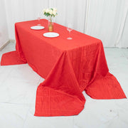 90" x 156" Accordion Metallic Crinkled Taffeta Rectangular Tablecloth