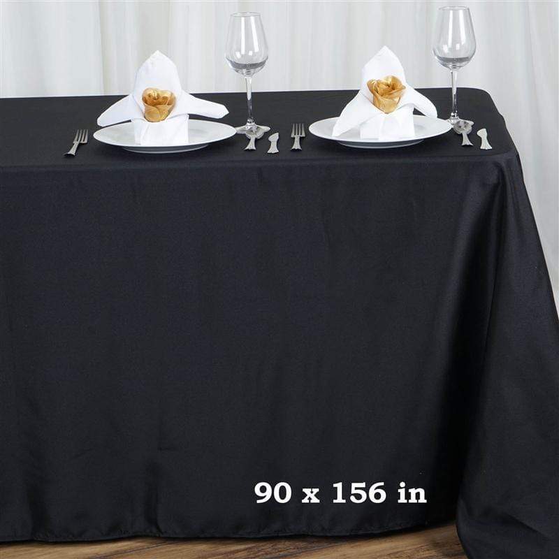 90" x 156" Polyester Rectangular Tablecloth