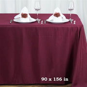 90" x 156" Polyester Rectangular Tablecloth