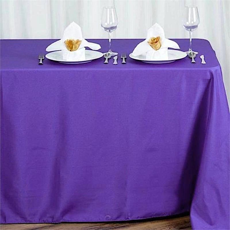 90" x 156" Polyester Rectangular Tablecloth