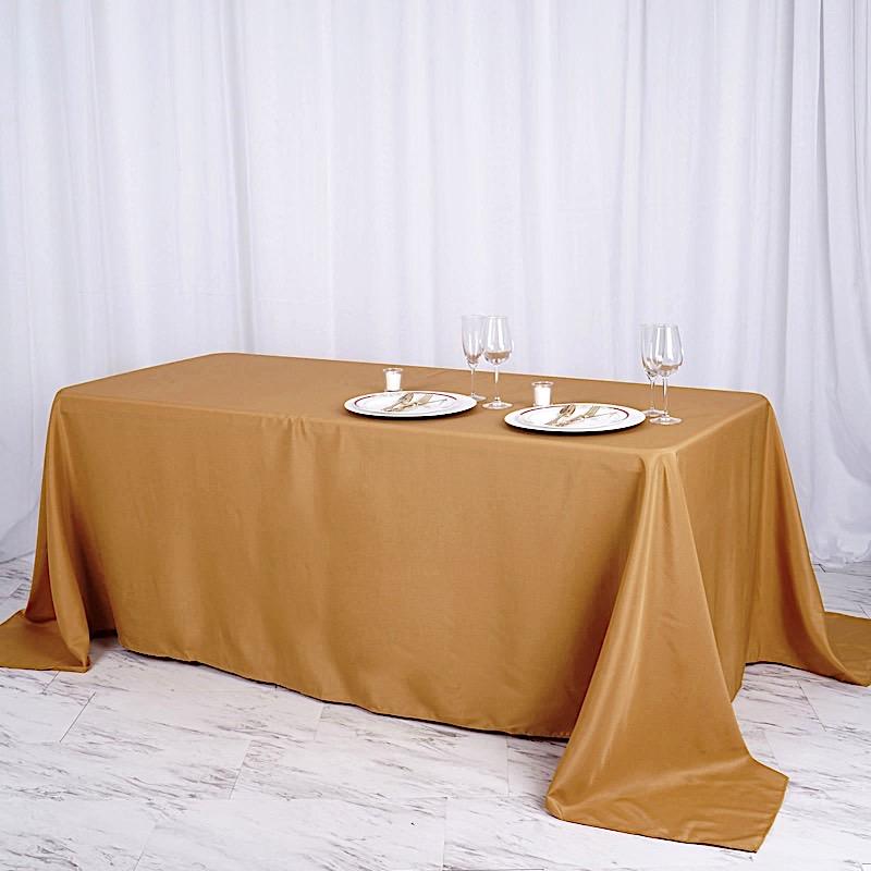 90" x 156" Polyester Rectangular Tablecloth