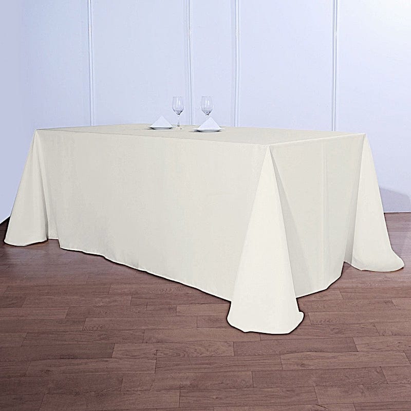 90" x 156" Polyester Rectangular Tablecloth