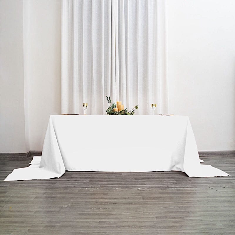 90" x 156" Polyester Rectangular Tablecloth