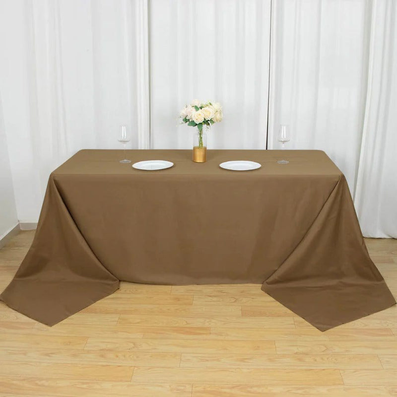 90" x 156" Polyester Rectangular Tablecloth