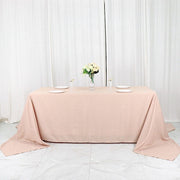 90" x 156" Polyester Rectangular Tablecloth TAB_90156_NUDE_POLY