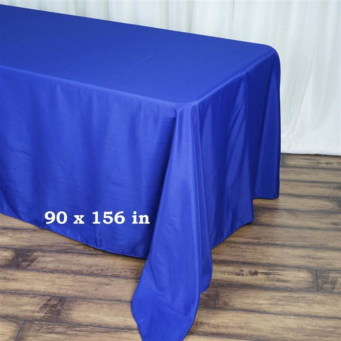 90" x 156" Polyester Rectangular Tablecloth TAB_90156_ROY_POLY