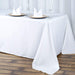 90" x 156" Polyester Tablecloth with Rounded Corners TAB_90156RR_WHT_POLY