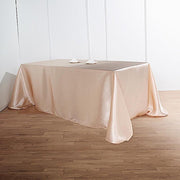 90" x 156" Satin Rectangular Tablecloth