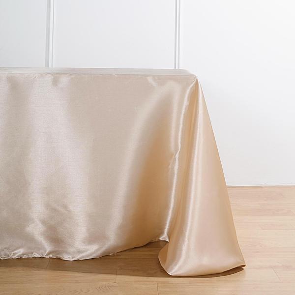 90" x 156" Satin Rectangular Tablecloth