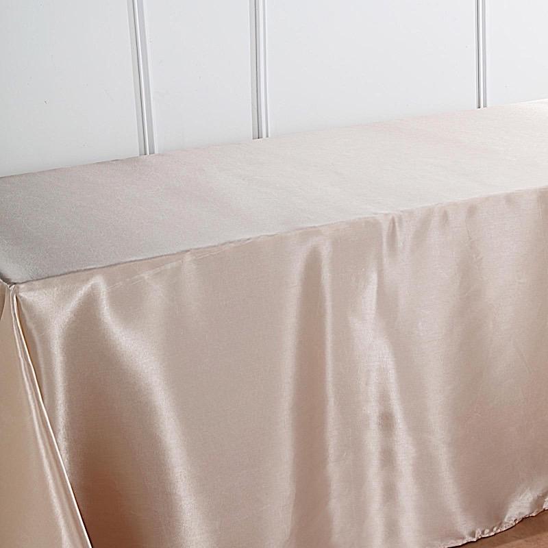 90" x 156" Satin Rectangular Tablecloth