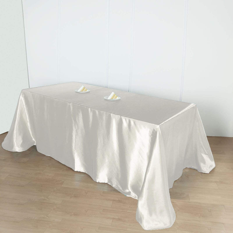 90" x 156" Satin Rectangular Tablecloth