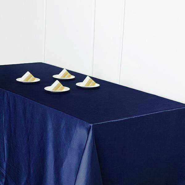 90" x 156" Satin Rectangular Tablecloth