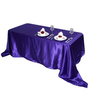 90" x 156" Satin Rectangular Tablecloth