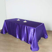 90" x 156" Satin Rectangular Tablecloth