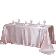 90" x 156" Satin Rectangular Tablecloth