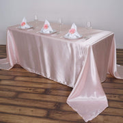 90" x 156" Satin Rectangular Tablecloth
