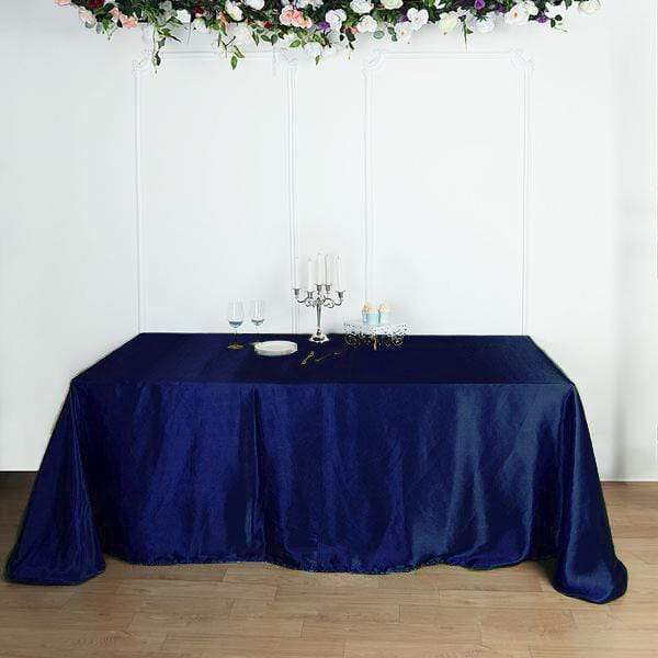 90" x 156" Satin Rectangular Tablecloth
