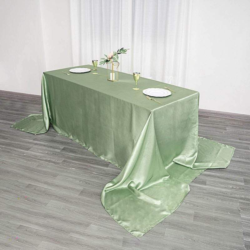 90" x 156" Satin Rectangular Tablecloth