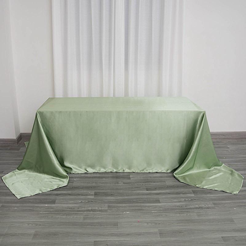 90" x 156" Satin Rectangular Tablecloth
