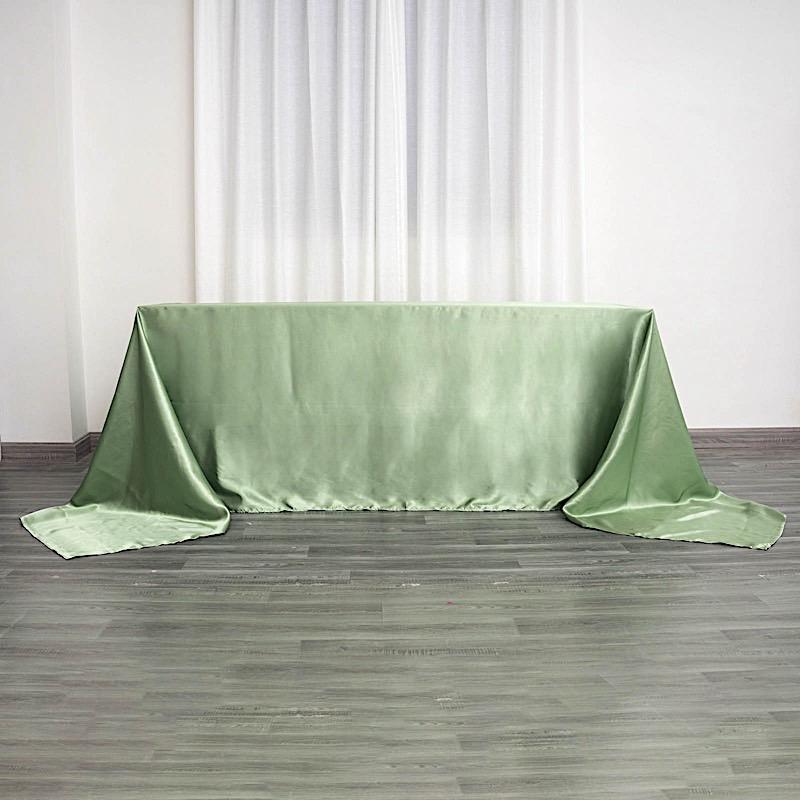 90" x 156" Satin Rectangular Tablecloth