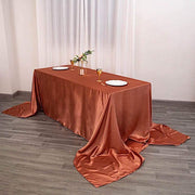 90" x 156" Satin Rectangular Tablecloth