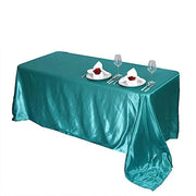 90" x 156" Satin Rectangular Tablecloth